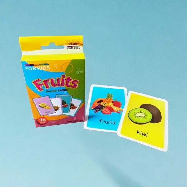 36pc Toddler Learning Flash Cards - Fruits